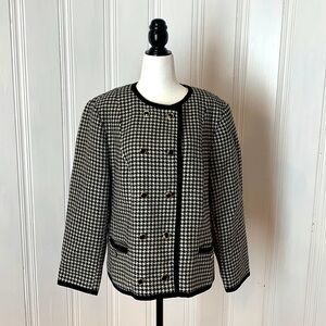 BASLER vintage houndstooth blazer